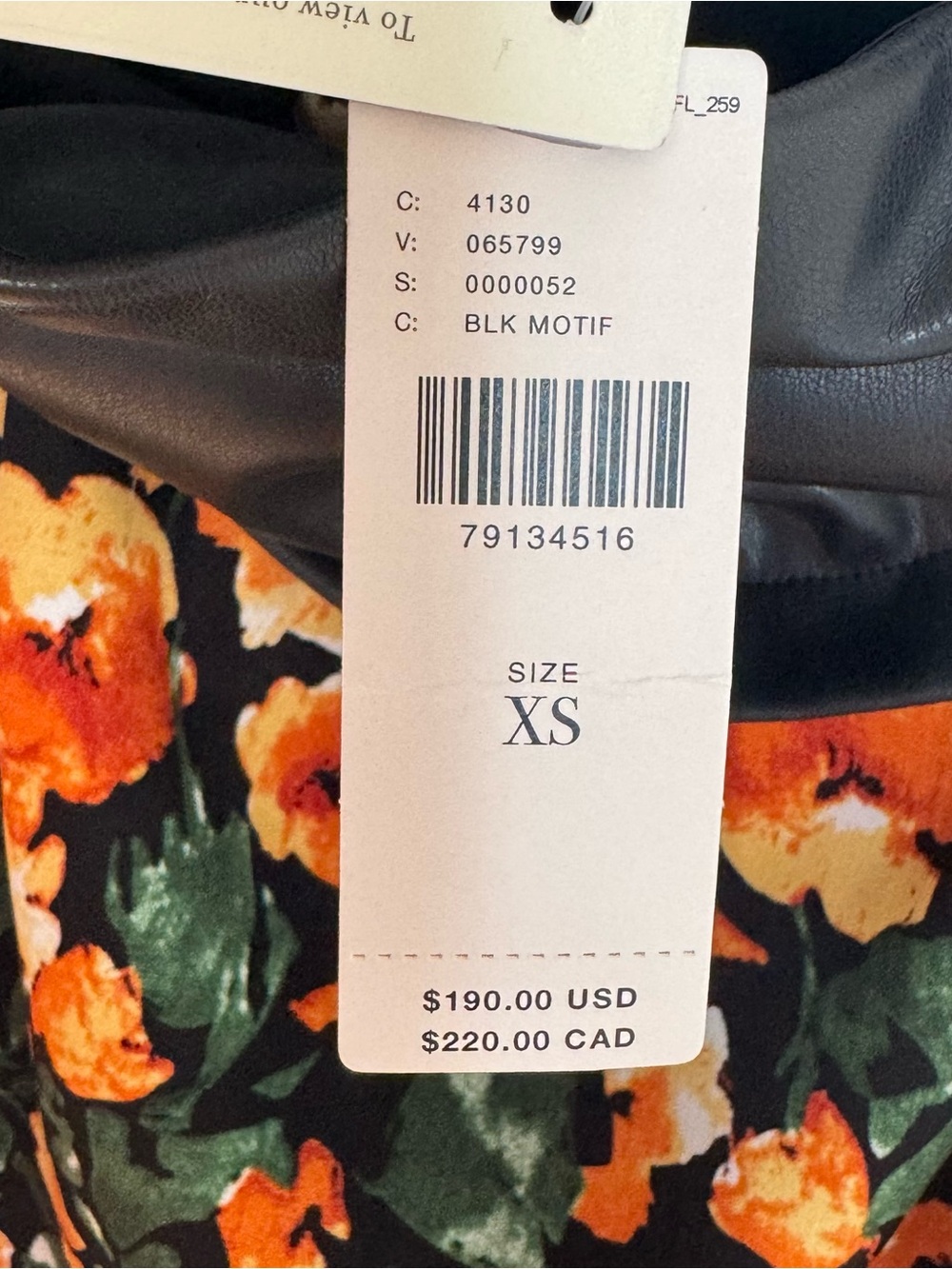 Anthropologie X Mare Mare Faux Leather Maxi Dress Floral New Size XS Strapless - Picture 11 of 16